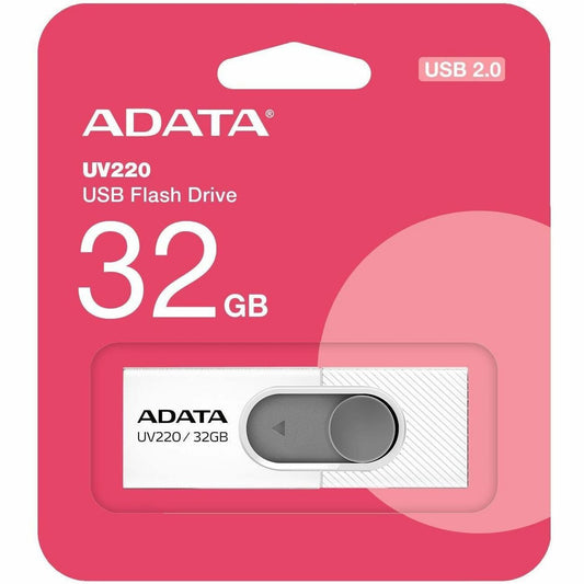 Memoria USB 32GB 2.0, ADATA Blanco